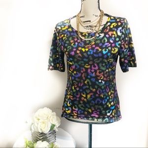 LulaRoe GiGi metallic top